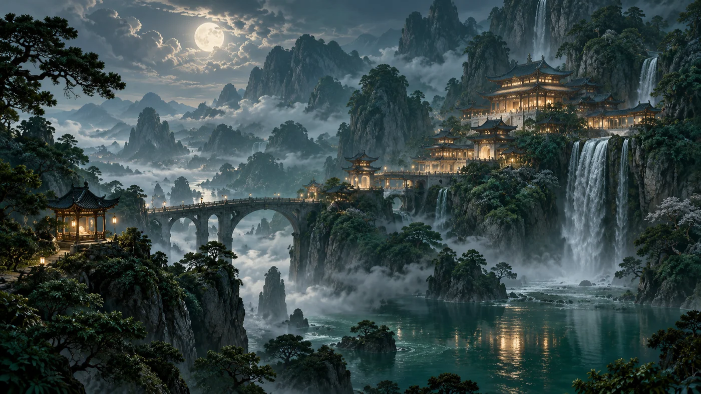 Cung điện giữa núi non huyền ảo