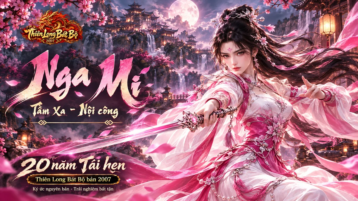 Nữ hiệp Nga Mi với trường kiếm hồng